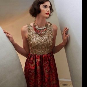 Anthropologie Wren Sequined Jacquard Dress SZ-S